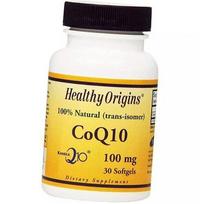 Kofermento kapsulės, CoQ10 100, Healthy Origins 30 gelio dangtelių (70354020) 30softgels