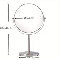 Dvipusis stalo kosmetinis veidrodis, 17,78 cm