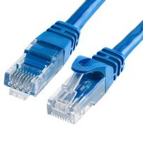 UTP patch kabelis PVC CAT6 0.5m (mėlyna)