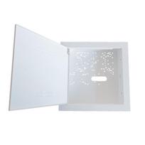 Įleidžiamas metalinis korpusas, baltas, su nuimamu rėmeliu FSBOX280 280x280x80mm