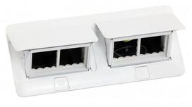 Įleidžiama modulinė dėžutė 2x4 mod. Legrand 654004 (metalinė, balta)