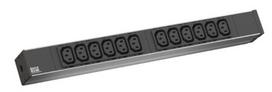Maitinimo panelė 19'' spintai (12xC13, 220V, įeinanti jungtis schuko)