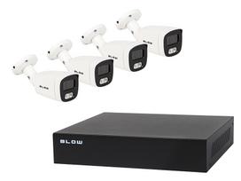PoE BLOW stebėjimo rinkinys 4x5MP 1TB BL-KI5B4/PoE/1TB 4x 5MP vamzdinės kameros 1TB HDD diskas