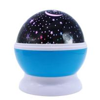Projektorius Stars Starry Sky LED baterija, USB nakties šviesos projektorius Luminaria Moon Novelty stalo lempa vaikams (mėlyna)