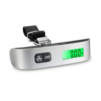 Svarstyklės 50 kg nešiojamos LCD skaitmeninės svarstyklės elektroninės bagažo svarstyklės kelioninio lagamino laikymo kabliukas