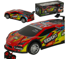 RoGer RC Toy Sport Car with Light Effects, 1:18 Scale