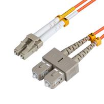 MicroConnect LC/UPC-SC/UPC 3m OM1 Fibre  Patch Cable MM Duplex OD: