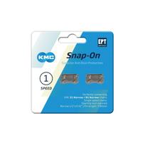 KMC Snap-On Narrow EPT Silver grandinės sujungimas | 1 pavaros – 2vnt