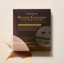 WellDerma - Premium Retinol Collagen Lifting Restore Fitting Mask Set 25g*4, Anti-aging, Korean Cosmetics, Kbeauty, sample