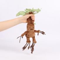 Hario Poterio Mandragora Simuliacija Mandragoros Žolė Pliušinis Lėlė Animacinė Lėlė 32cm0.05kg ruda
