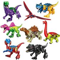 8 Stiliaus Dinozaurai Indominus Rex Tyrannosaurus Rex Carnotaurus Žaislai Vaikams Dovana