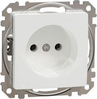 Socket outlet, 1-gang, White, Sedna SDD111035 | 3606481477989