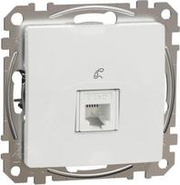 1xRJ11 socket, White, Sedna SDD111491 | 3606481466198