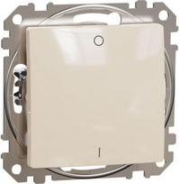 2-Pole switch, 16A, beige, Sedna SDD112162 | 3606481478924