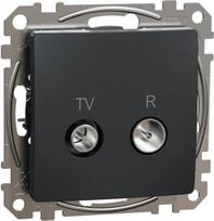 TV/R Socket 4db, Anthracite, Sedna SDD114471R | 3606481467331