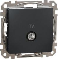 TV connector intermediate 10dB, Anthracite, Sedna SDD114478 | 3606481467386