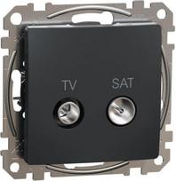 TV/SAT Socket intermediate 10db, Anthracite, Sedna SDD114478S | 3606481467409