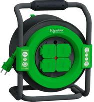 Cable reel 25m, 3x2,5, IP44, Green IMT33148 | 3606481374998