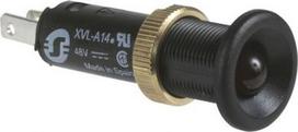 Pilot light, Harmony XVL, plastic, red, 8mm, protruding LED, faston connectors, 24V DC XVLA134 | 3389110651089