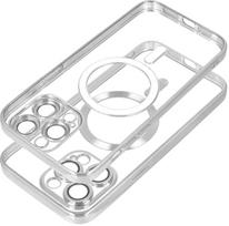 Dėklas Oem Case for iPhone 13 PRO MAX Electro Mag Cover compatible with MagSafe sidabrinis