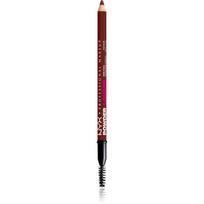 NYX Professional Makeup Powder Louder antakių pieštukas su šepetėliu atspalvis Black Cherry 1 vnt.