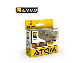 AMMO MIG - ATOM Akrilinių dažų rinkinys Rusty Tracks and Chains, 20724