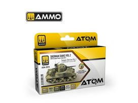 AMMO MIG - ATOM Akrilinių dažų rinkinys Sherman Tanks Vol. 2 (WWII European Theater of Operations), 20735