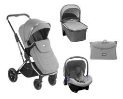 Universalus vežimėlis Kikkaboo Angele Chrome 3in1, Grey
