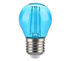 LED elektros lemputė FILAMENT G45 E27/2W/230V mėlyna