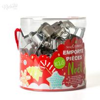 „ScrapCooking“ metalinės formos sausainiams pjaustyti kibirėlyje „Kalėdų džiaugsmas“, 18 vnt.