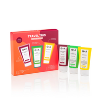Q+A kūno priežiūros priemonių rinkinys Travel Trio Bodycare Gift Set, 3 x 50 ml