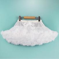 Pūstas Tutu Pettiskirt baltas sijonas