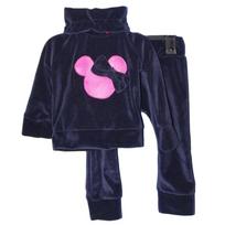 Veliūrinis 2 d. komplektas "Minnie Mouse" (t.mėlynas)