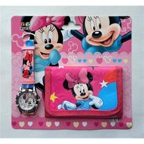 Rinkinys: laikrodis ir piniginė "Minnie Mouse"