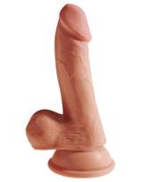Pipedream King Cock Plus 6.5" Triple Density Cock with Balls Tan
