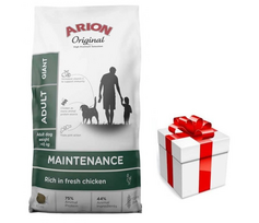 ARION Maintenance Chicken Adult Giant 12kg + Staigmena Šunui