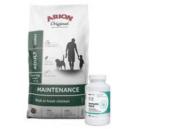ARION Maintenance Chicken Adult Giant 12kg + LAB-V Immuno Hard 90 kapsulių