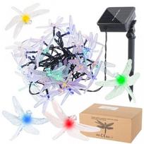 Saulės Dragonfly sodo žibintai 6,5 m 30LED multicolour