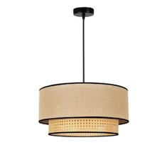 Duolla - Pakabinamas sietynas BOHO 1xE27/15W/230V diametras 45 cm smėlio spalva/rotangas