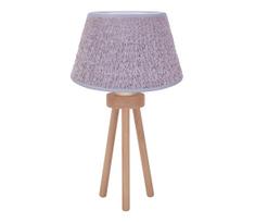 Duolla - Stalinis šviestuvas BOUCLE 1xE27/15W/230V diametras 28 cm pilka/medis