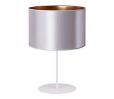 Duolla - Stalinis šviestuvas CANNES 1xE14/15W/230V diametras 20 cm sidabras/varis/balta