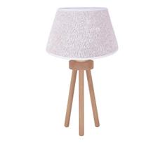 Duolla - Stalinis šviestuvas BOUCLE 1xE27/15W/230V diametras 28 cm balta/medis