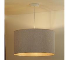 Duolla - Pakabinamas sietynas ROLLER ECO RECYCLING 1xE27/15W/230V diametras 45 cm kreminė