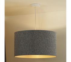 Duolla - Pakabinamas sietynas ROLLER ECO RECYCLING 1xE27/15W/230V diametras 45 cm pilka