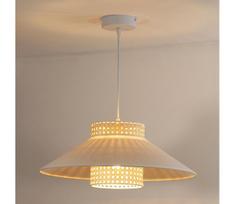 Duolla - Pakabinamas sietynas RIO RATTAN 1xE27/15W/230V diametras 45 cm smėlio spalva/rotangas