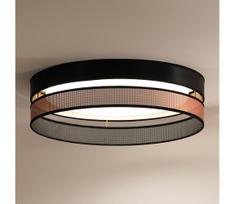 Duolla-LED lubinis šviestuvas ROLLER DUO SHINY LED/24W/230V diametras 45 cm juoda/varis
