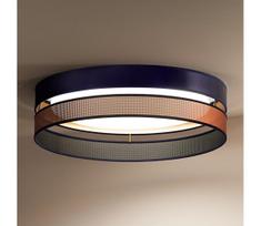 Duolla-LED lubinis šviestuvas ROLLER DUO SHINY LED/24W/230V diametras 45 cm mėlyna/varis