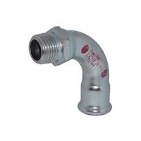 Presuojama cinkuoto plieno alkūnė RM Steelpress, vidus/išorė, 90°, 1"1/2x42