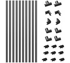 Ecost prekė po grąžinimo, D-Line 20 x 10 mm kabelių kanalas kabeliams tvarkyti, kabelių juosta