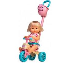 Ecost prekė po grąžinimo Nenuco and Her Tricycle Baby Doll lėlė su miela suknele, rožinis triratukas